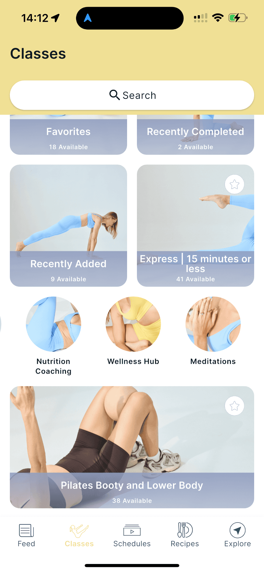 Studio Ash app — classes, schedules, recipes and more